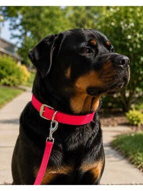 Coastal Durable Red Nylon Dog Leash With Metal Clip 6-Foot Long For Everyday Use